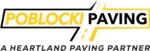 poblocki logo aug2026 cut paving company,commercial paving company